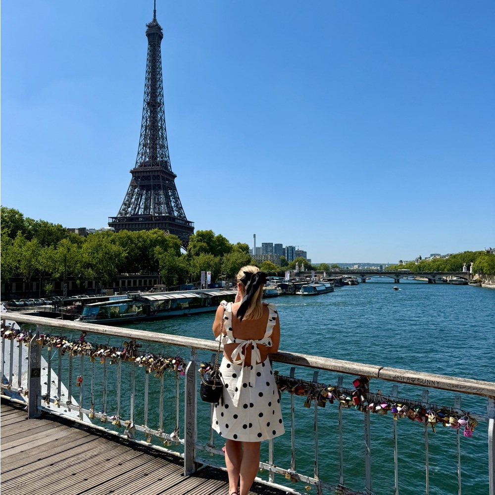 Zimmermann White Dress with Black Polka Dots - Picture 2 of 4